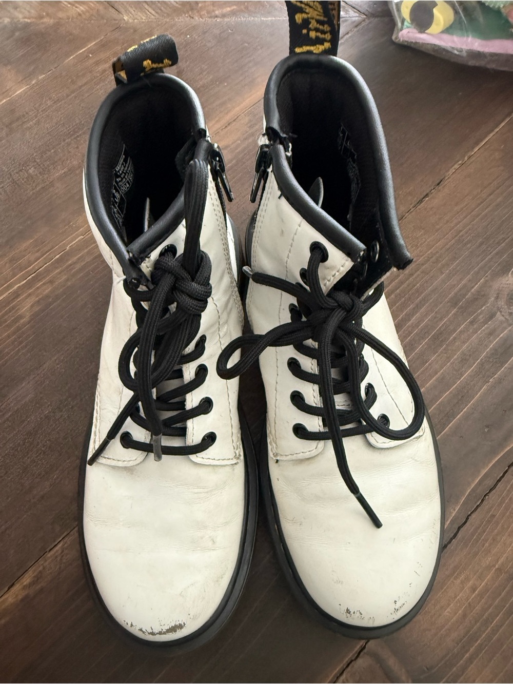 Doc Martens White Kids Boots Size 2